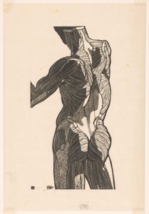Bir erkeğin sırtı ve kalçalarının anatomik çalışması by Reijer Stolk