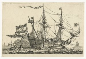 Bir İngiliz gemisinin gelişi by Reinier Nooms