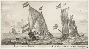 Amsterdam Gemileri: Dutch Admiralty Yacht. Bir Muhafız Gemisi.