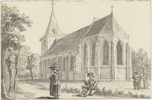 Zeist kilisesi by Reinier Vinkeles (I)