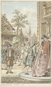 Lucas ve Clarisse by Reinier Vinkeles (I)