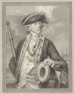 Amiral Jan Hendrik van Kinsbergen 1735-1819, Dogger Bank Kontu, 1781 by Reinier Vinkeles
