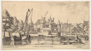 S. Anthonis Marckt, de Waegh ile birlikte, 17. yüzyıl. by Reinier Zeeman