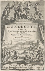 Zafer Arabasında Bir İmparator ve Adalet Başlık sayfası: A. Thysius jr., Opera, quæ extant, omnia, 1659