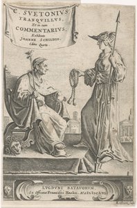 Koltuğunda bir imparator olan kaide Başlık sayfası: J. Schild, [Opera], 1656