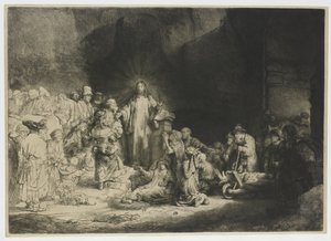 (Yüz Guilder Baskısı by Rembrandt van Rijn