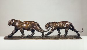 İki Jaguar (bronz)