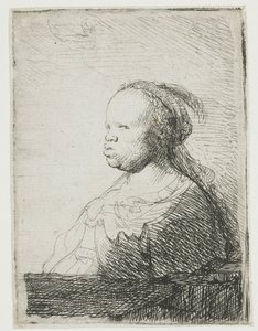 Afrikalı Kadın, 1628-32 by Rembrandt van Rijn