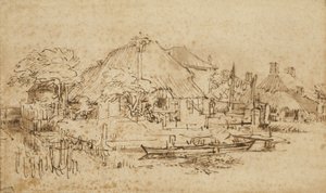 Kanalın Yanındaki Kulübe, c.1650?-53 by Rembrandt van Rijn