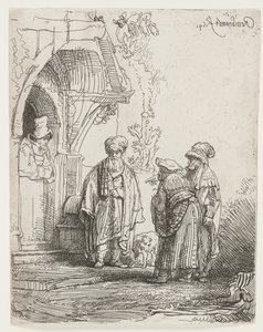 Yakup ve Laban by Rembrandt van Rijn
