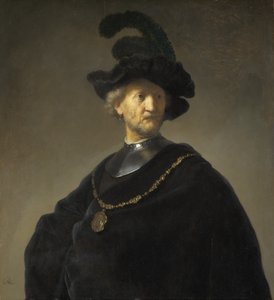 Altın Zincirli Yaşlı Adam by Rembrandt van Rijn