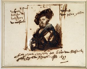 Baldassare Castiglione'nin Portresi by Rembrandt van Rijn
