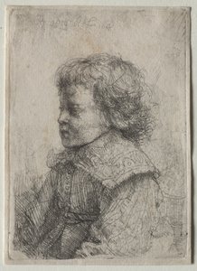 Profilden Bir Erkek Çocuk Portresi by Rembrandt Harmensz. van Rijn