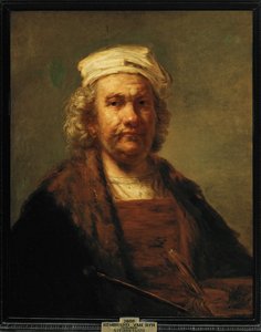 Otoportre (tuval üzerine resim) by Rembrandt Harmensz. van Rijn