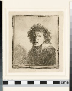 Açık ağızlı otoportre by Rembrandt van Rijn