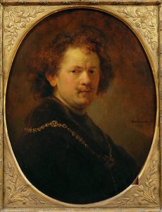 Çıplak başlı otoportre ... by Rembrandt Harmensz. van Rijn