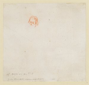 Bir kafanın küçük çalışması by Rembrandt van Rijn