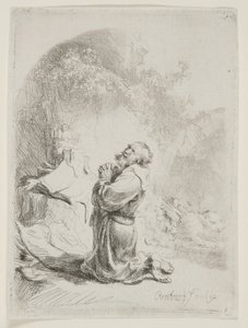 Aziz Jerome Dua Eden: Kemerli Baskı by Rembrandt van Rijn