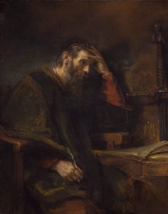 Havari Pavlus, c.1657 (tuval üzerine yağlı boya) by Rembrandt van Rijn