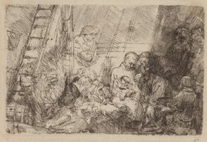 Ahırda Sünnet by Rembrandt van Rijn
