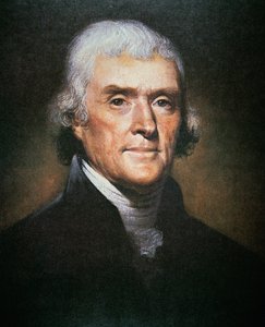 Thomas Jefferson (1743-1826) (renkli taş) by Rembrandt Peale