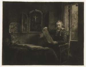 Abraham Francen, eczacı by Rembrandt van Rijn