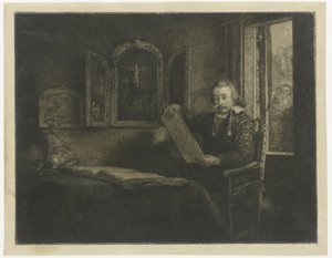 Abraham Francen, eczacı by Rembrandt van Rijn