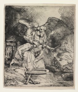 İbrahim'in Kurbanı by Rembrandt van Rijn