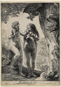 Adem ve Havva by Rembrandt van Rijn