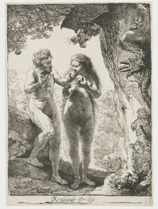 Adem ve Havva by Rembrandt van Rijn