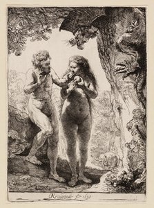 Adem ve Havva by Rembrandt van Rijn