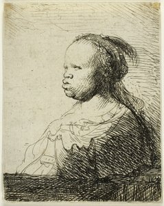 Afrikalı Bir Kadın by Rembrandt van Rijn