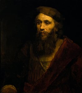 Şapkalı sakallı adam by Rembrandt van Rijn