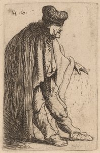 Sol Elini Uzatmış Dilenci by Rembrandt van Rijn