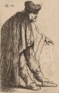 Sol Eli Uzatılmış Dilenci, 1631. by Rembrandt van Rijn