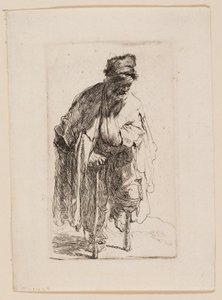 Tahta Bacaklı Dilenci by Rembrandt van Rijn