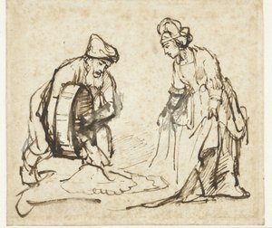 Boaz ve Rut by Rembrandt van Rijn