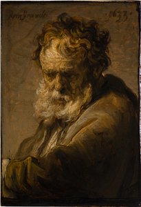 Sakallı Yaşlı Bir Adamın Büstü, 1633. by Rembrandt van Rijn