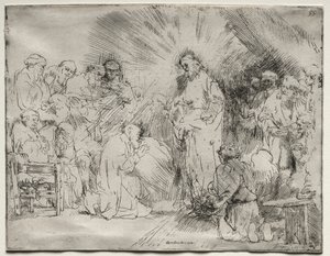 Havarilere Görünen İsa, 1656. by Rembrandt van Rijn