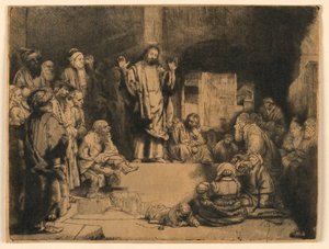 Mesih Vaazı ("La Petite Tomb") by Rembrandt van Rijn