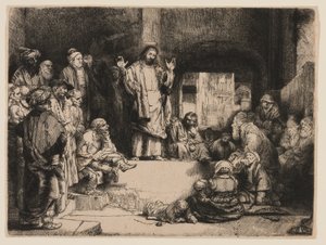 Mesih Vaazı by Rembrandt van Rijn
