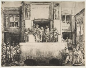 İnsanlara Sunulan İsa, 1655. by Rembrandt van Rijn