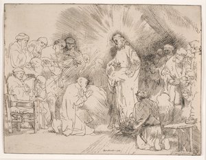 Havarilere görünen Mesih by Rembrandt van Rijn