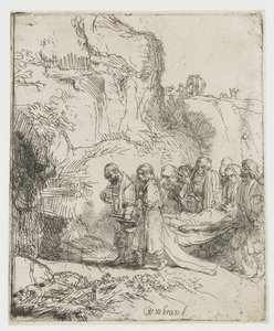 Mesih mezara taşındı by Rembrandt van Rijn