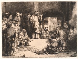 Mesih vaazı ("Küçük Mezar") by Rembrandt van Rijn