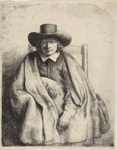 Clement de Jonghe, Baskı Satıcısı by Rembrandt van Rijn