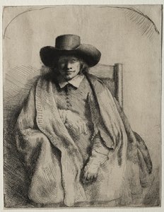 Clement de Jonghe, Printseller, 1651. by Rembrandt van Rijn