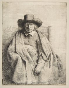 Clement de Jonghe, Printseller, 1651. by Rembrandt van Rijn
