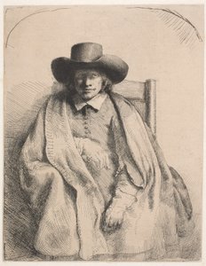 Clement de Jonghe, baskı satıcısı by Rembrandt van Rijn