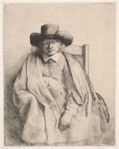 Clement de Jonghe, baskı satıcısı by Rembrandt van Rijn